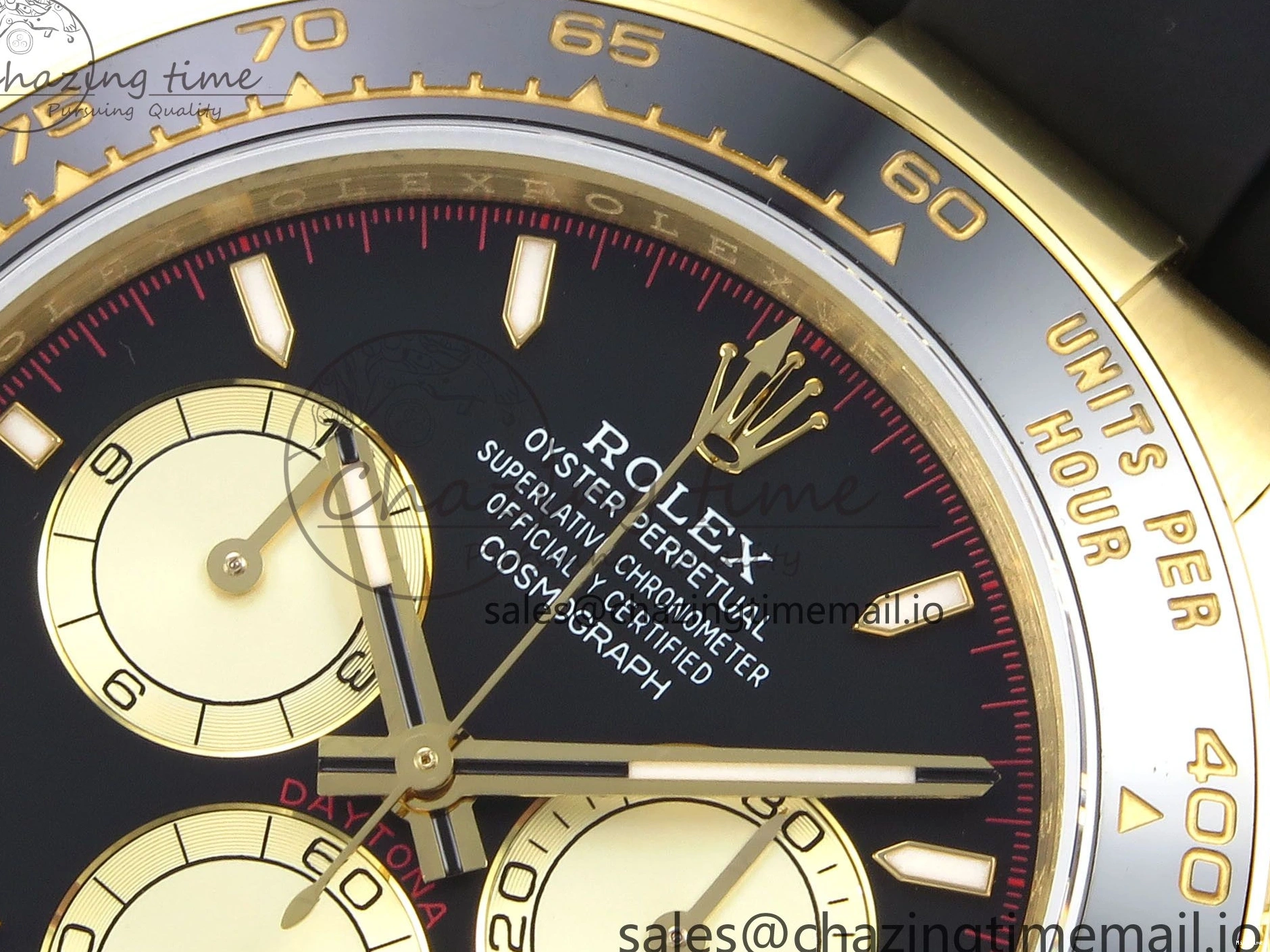 MiroTime 0414 Bold Daytona 126518 QF 1:1 Best Edition Black YG Dial on Oysterflex Strap SH4131 V6（Gain Weight） 1198